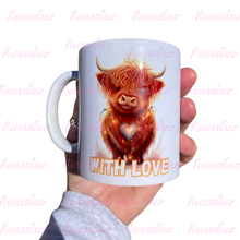 Load image into Gallery viewer, Highland coo with love